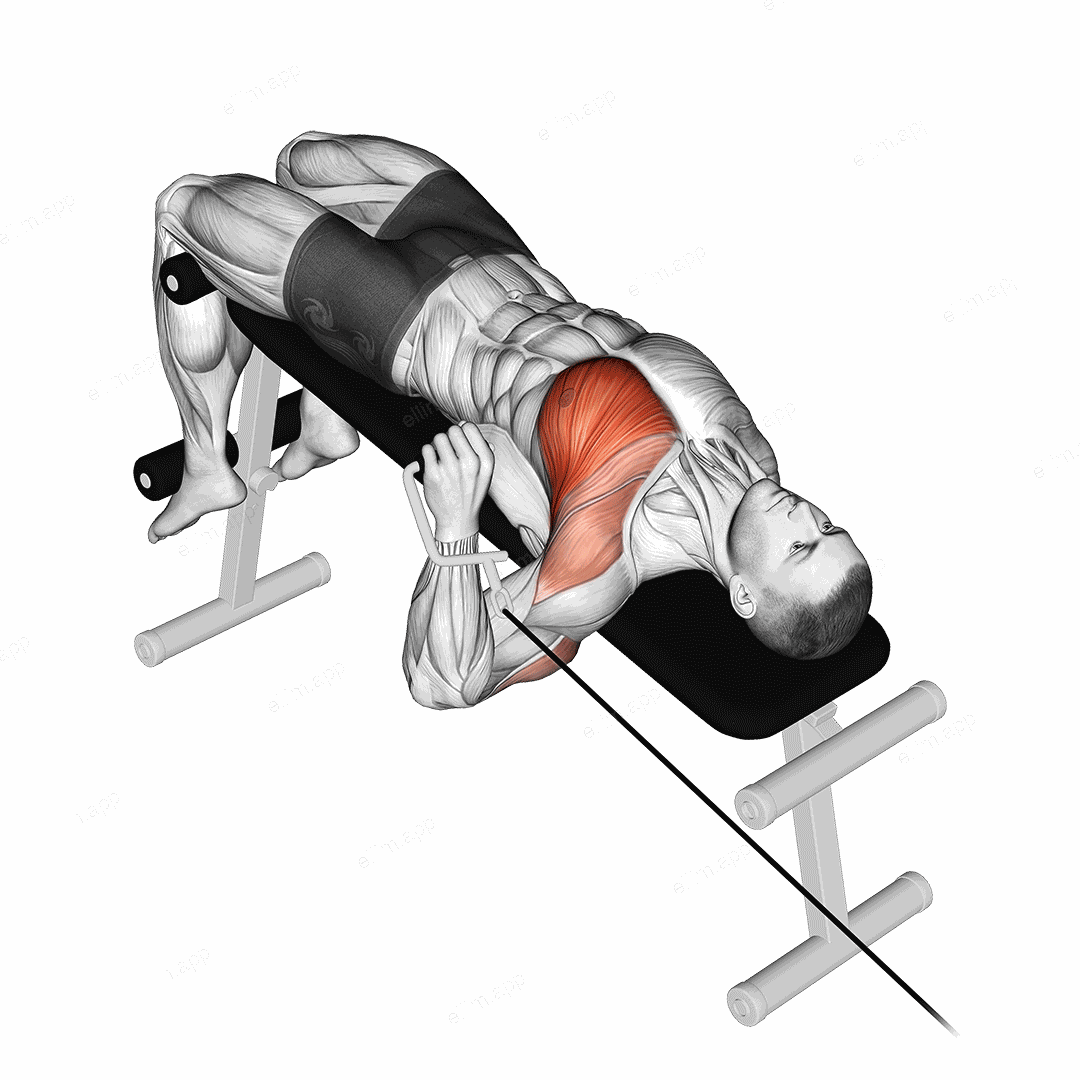 Cable Decline One Arm Press exercise targeting Chest and Pectoralis Major Sternal Head