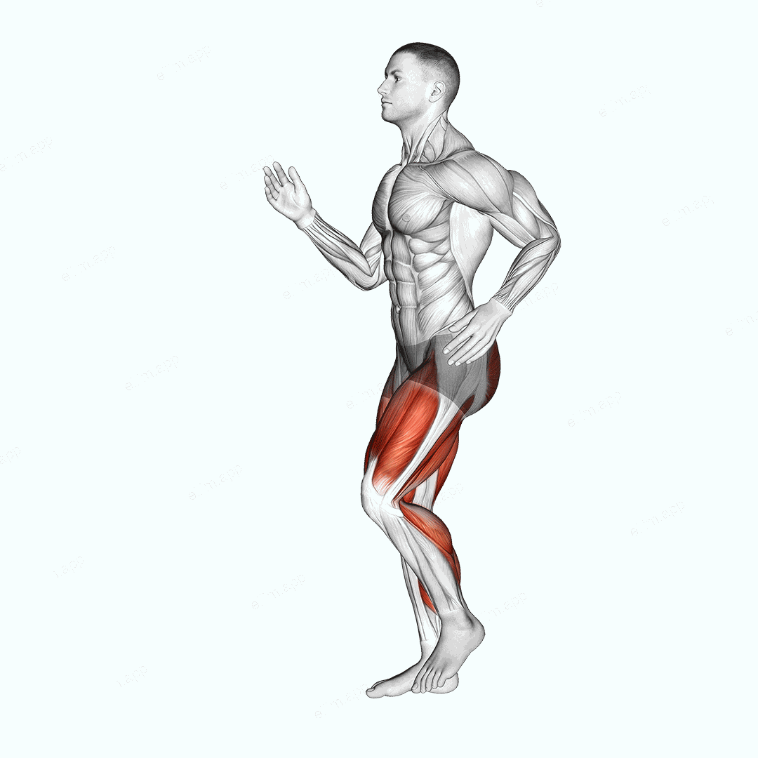 Short Stride Run exercise targeting Cardio