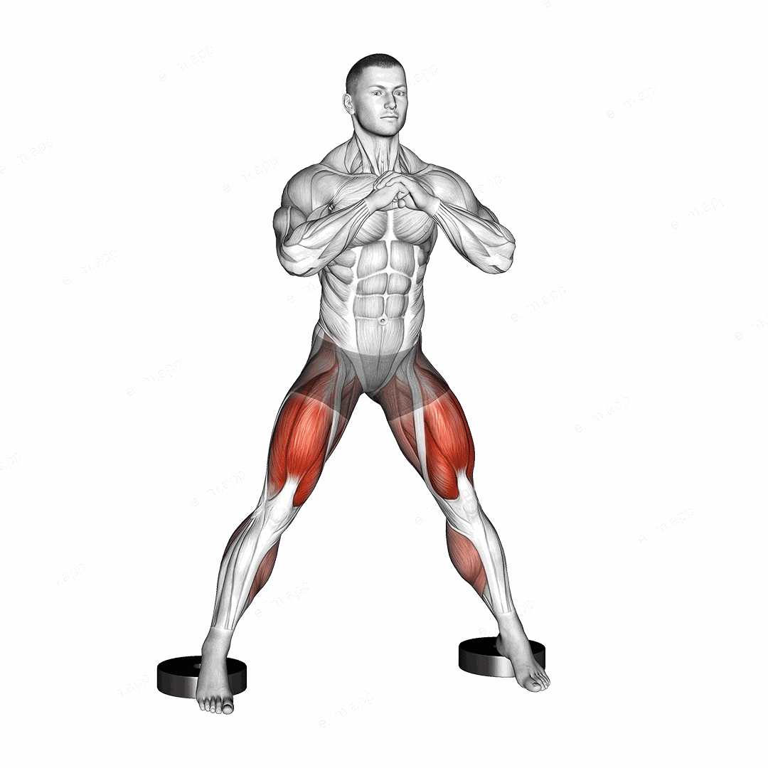 Elevated Side Lunge exercise targeting Gluteus Maximus and Gluteus Medius