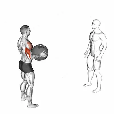 Medicine Ball Overhead Throw exercise targeting Plyometrics