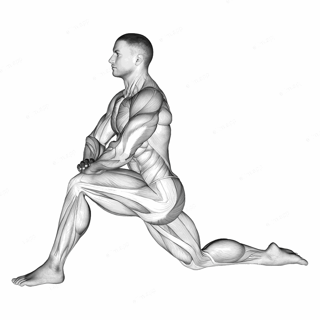 Kneeling Hip Flexor Stretch exercise targeting Hips and Gluteus Maximus