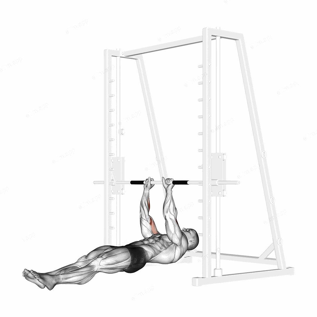 Brachialis Narrow Pull ups exercise targeting Upper Arms