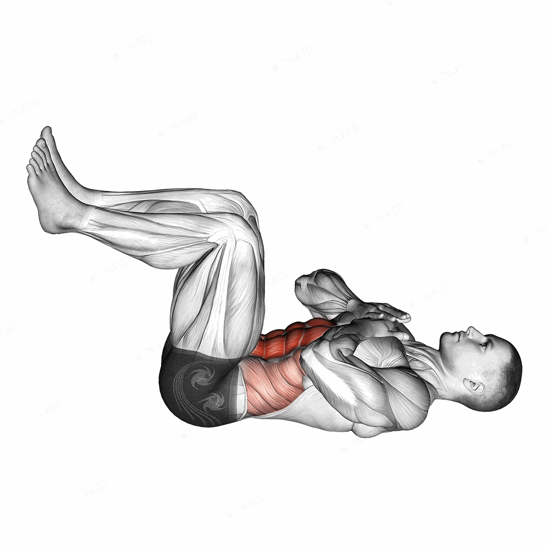 Tuck Crunch exercise targeting Waist and Rectus Abdominis