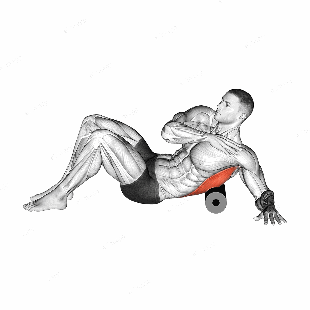 Roll Lower Back (Side) Lying on Floor exercise targeting Back