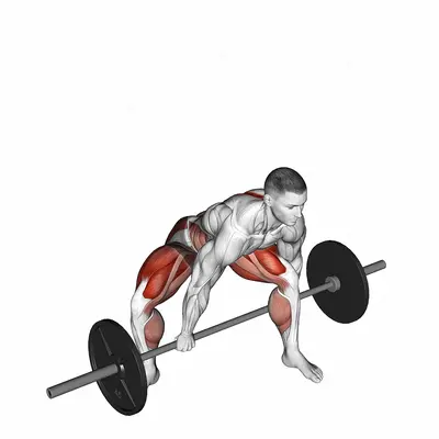 Barbell Jefferson Deadlift exercise targeting Hips and Adductor Brevis