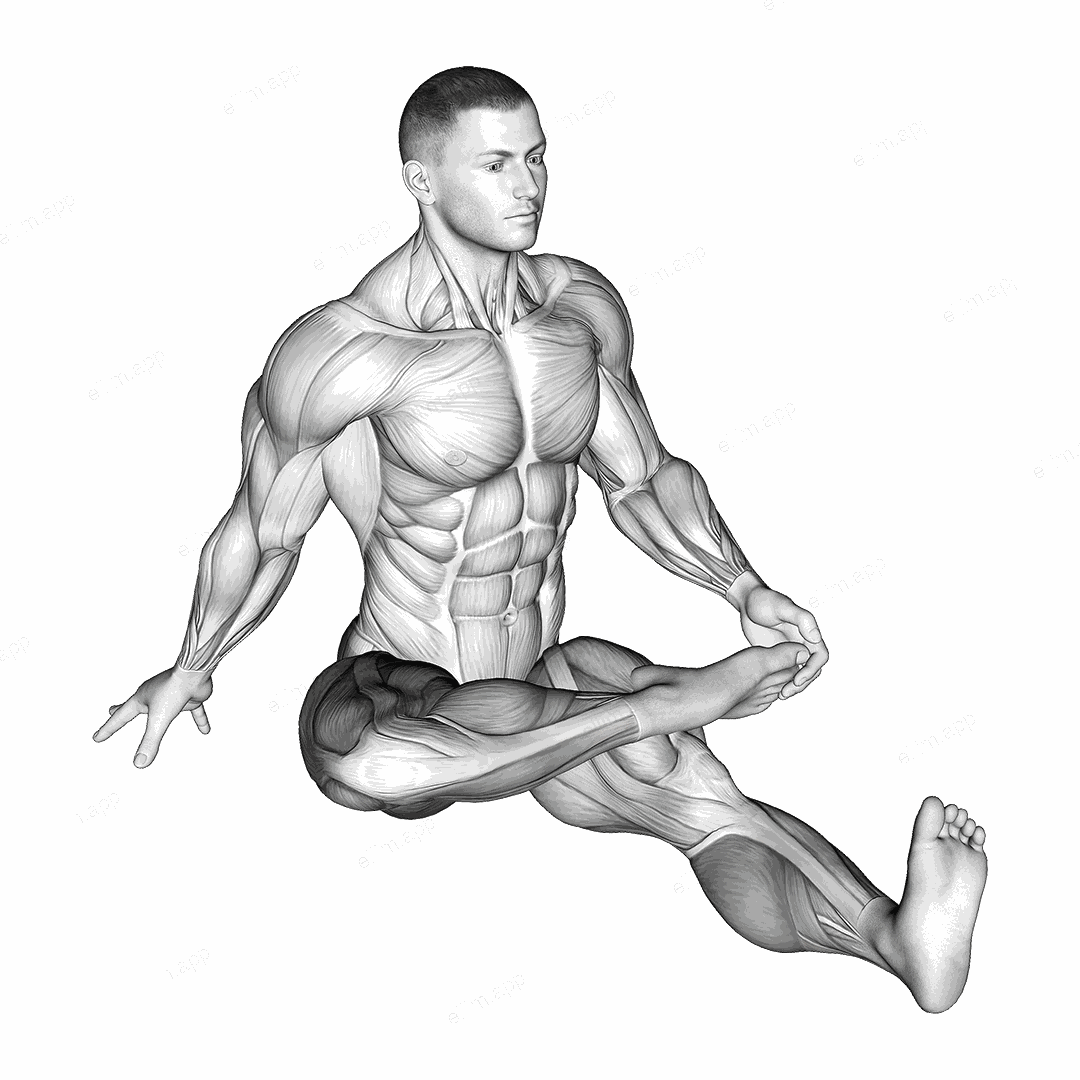 Plantar Flexion Stretch exercise targeting Hips