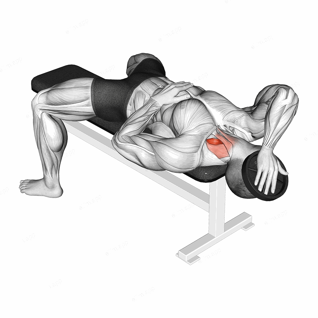 Weighted Lying Side Neck Raise exercise targeting Neck