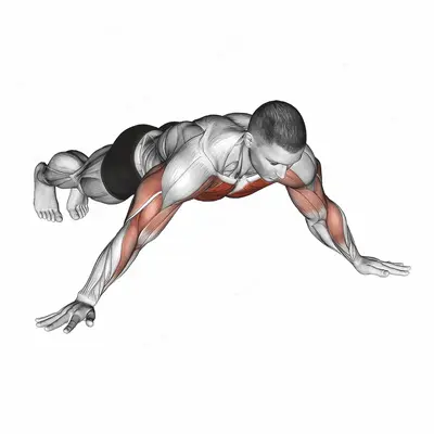 One Side Archer Push-up exercise targeting Chest and Pectoralis Major Clavicular Head