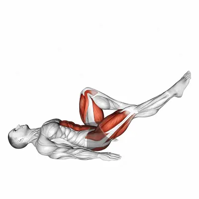 Lying Air Cycles exercise targeting Plyometrics