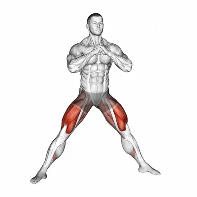 Side Split Squat exercise targeting Thighs