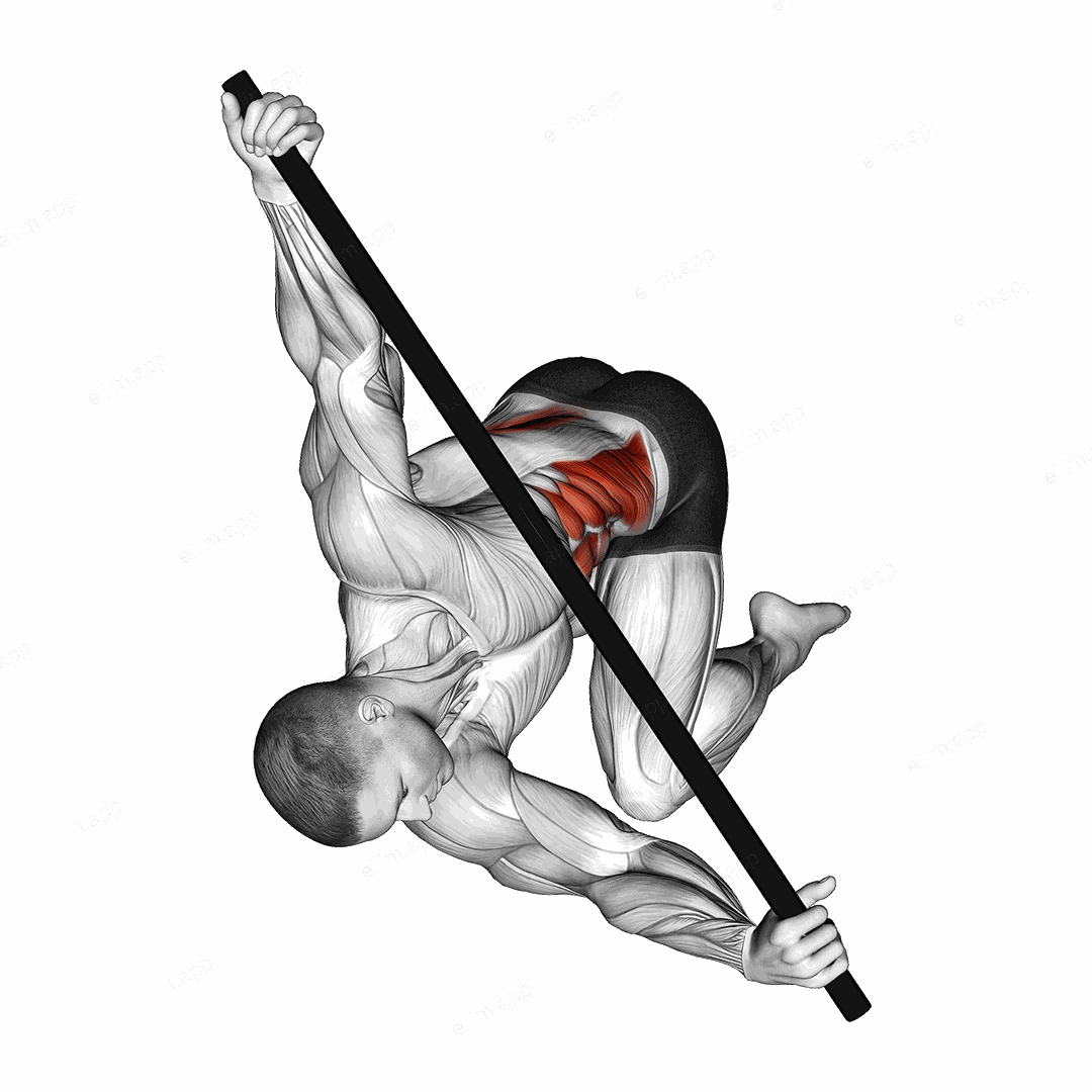 Kneeling T Spine Mobility exercise targeting Waist
