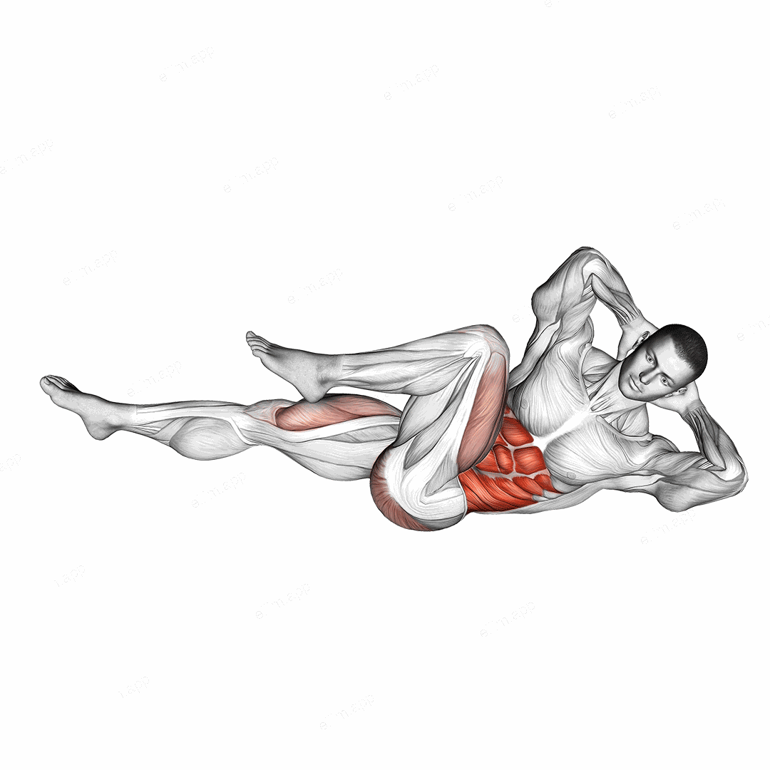 Elbow to Knee exercise targeting Waist