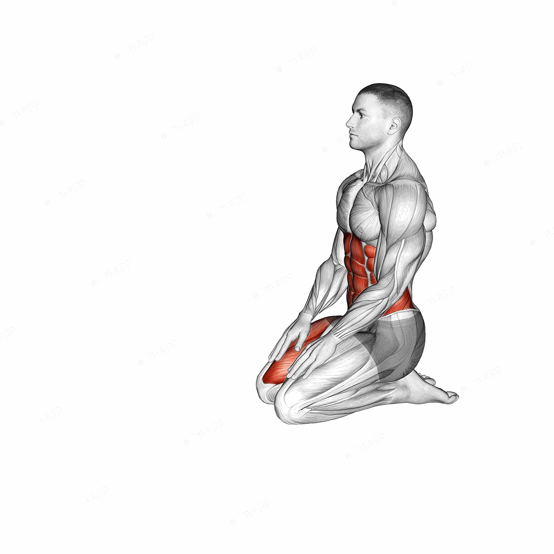 Tiger Yoga Pose exercise targeting Stretching