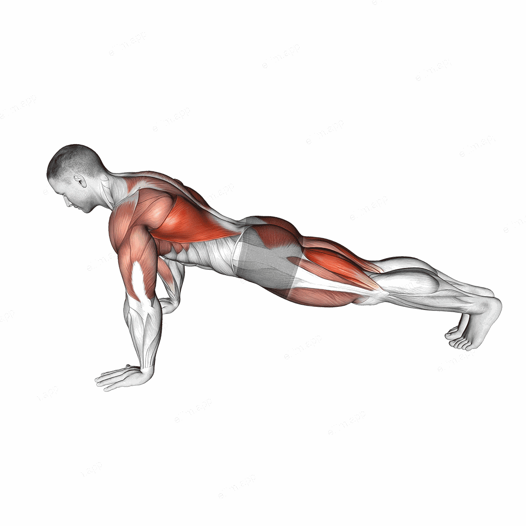 Push-up Pull exercise targeting Chest