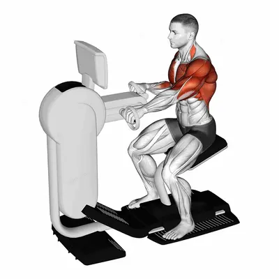 Hands bike exercise targeting Cardio