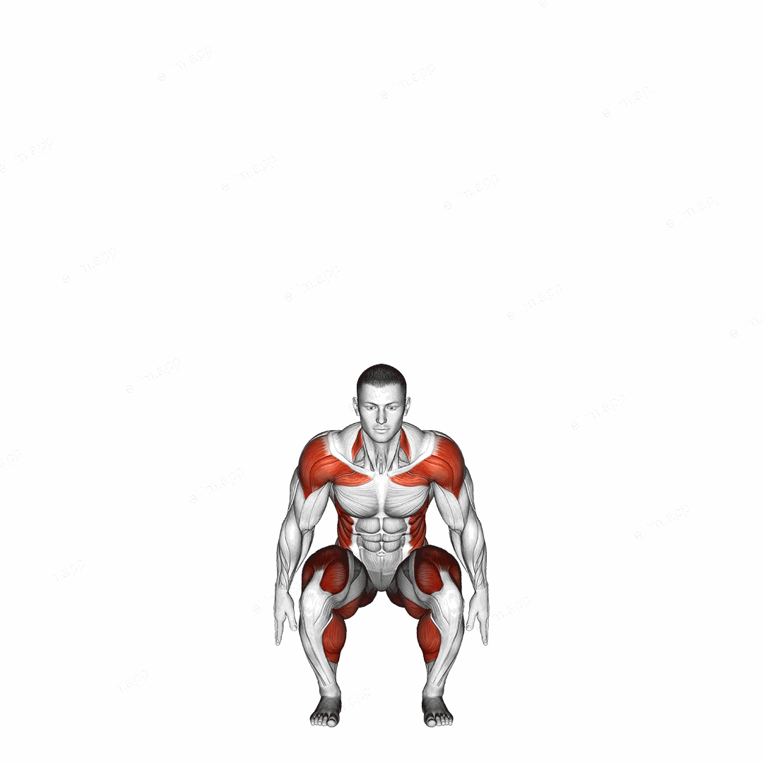 Squat to Overhead Reach with Twist exercise targeting Plyometrics