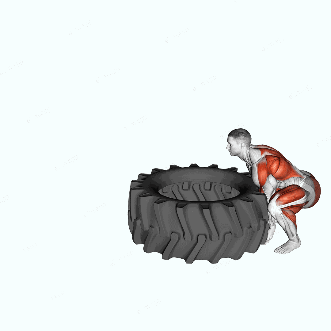 StrongMan Tire Flip exercise targeting Weightlifting