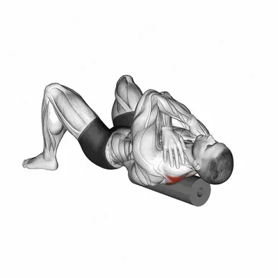 Roll Rhomboids exercise targeting Back