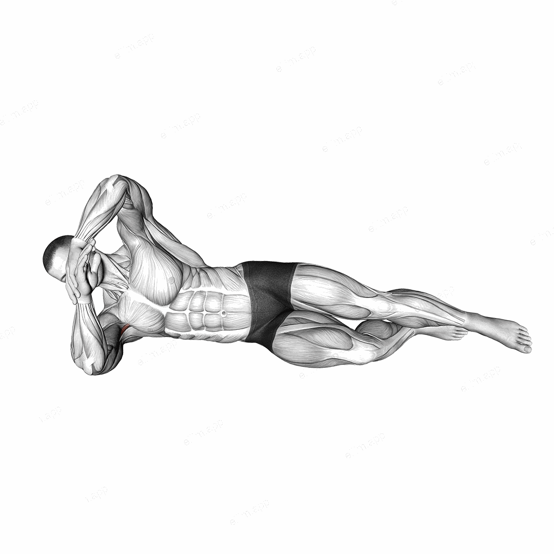 Side Lying Internal Rotation exercise targeting Shoulders