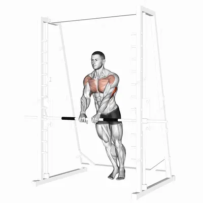 Incline Close Grip Push Up exercise targeting Upper Arms