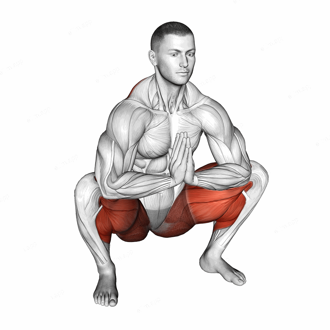 Namaskarasana Yoga Pose exercise targeting Stretching