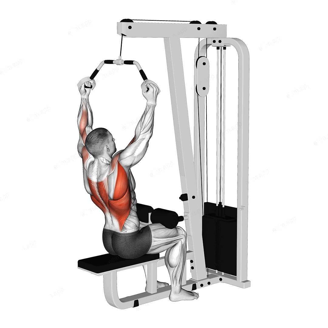 Cable Wide Neutral Grip PullDown exercise targeting Back