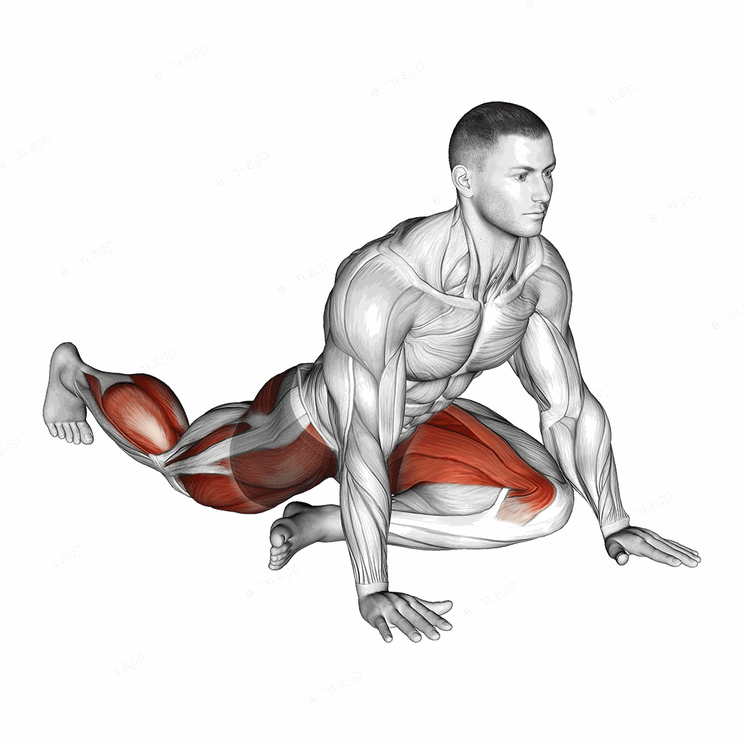 Lying Leg Tuck Hip Stretch exercise targeting Hips and Thighs