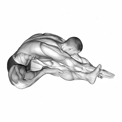 Sitting Side Reach Stretch exercise targeting Back