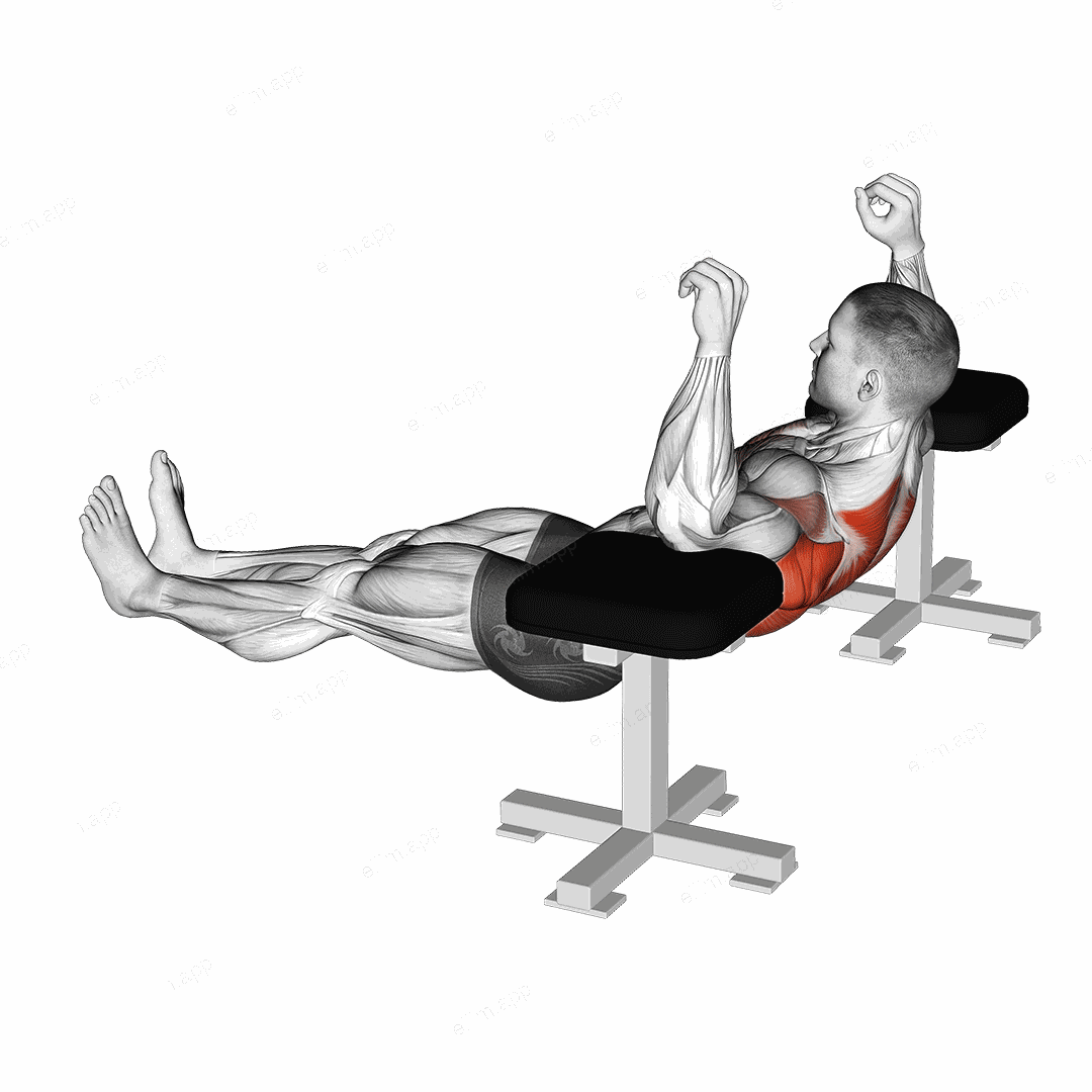 Elbow Lift - Reverse Push-Up exercise targeting Back and Infraspinatus