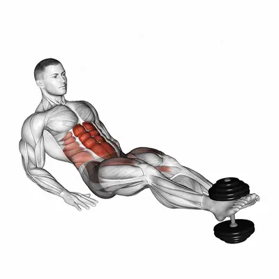 Weighted Seated Tuck Crunch on Floor exercise targeting Waist