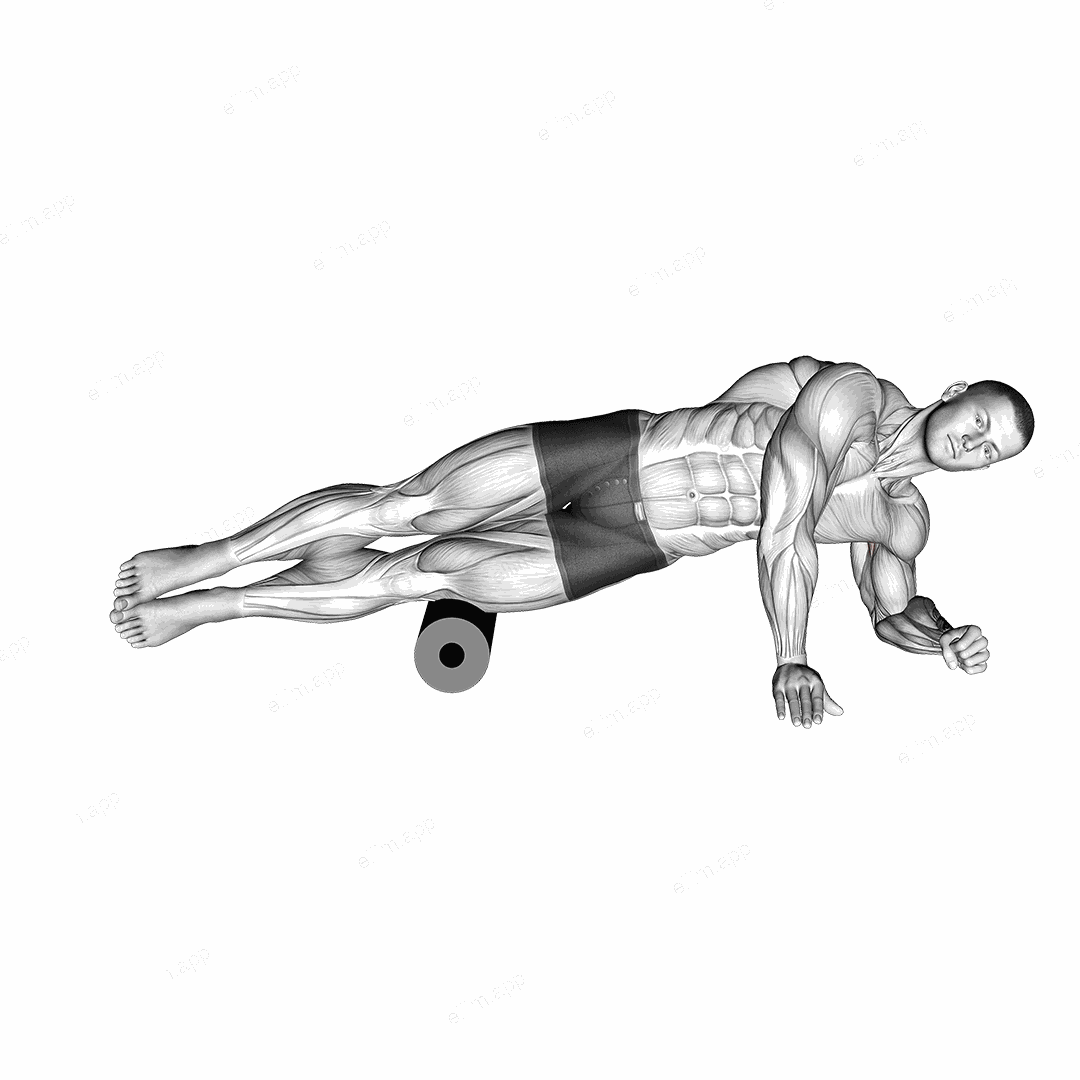 Roll Side Lat Stretch exercise targeting Back and Latissimus Dorsi