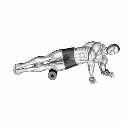 Roll Side Lat Stretch exercise targeting Back and Latissimus Dorsi