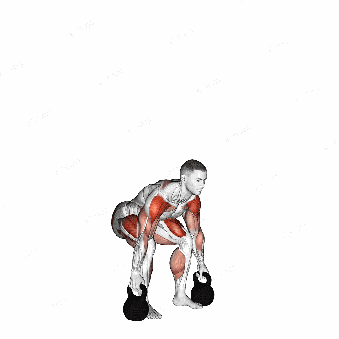 Kettlebell Clean and Jerk exercise targeting Hips and Shoulders
