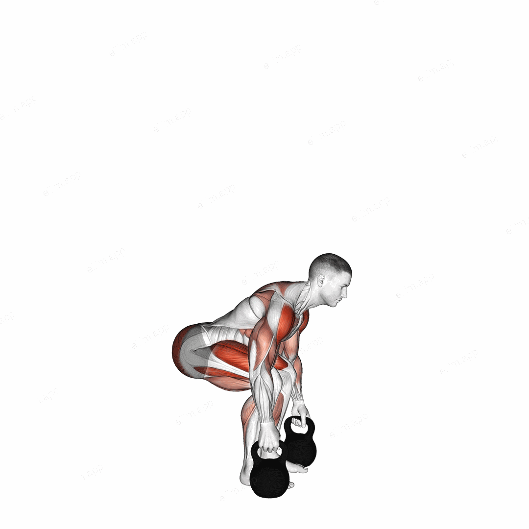 Kettlebell Clean and Press exercise targeting Weightlifting