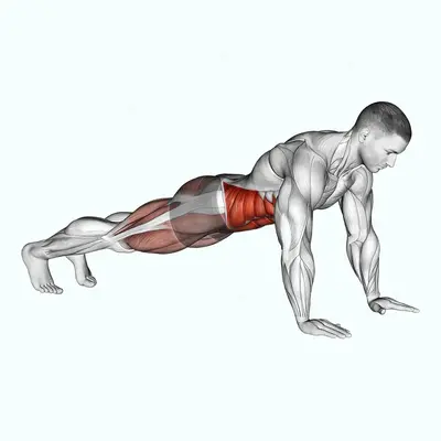 Bridge - Mountain Climber (Cross Body) exercise targeting Waist and Obliques