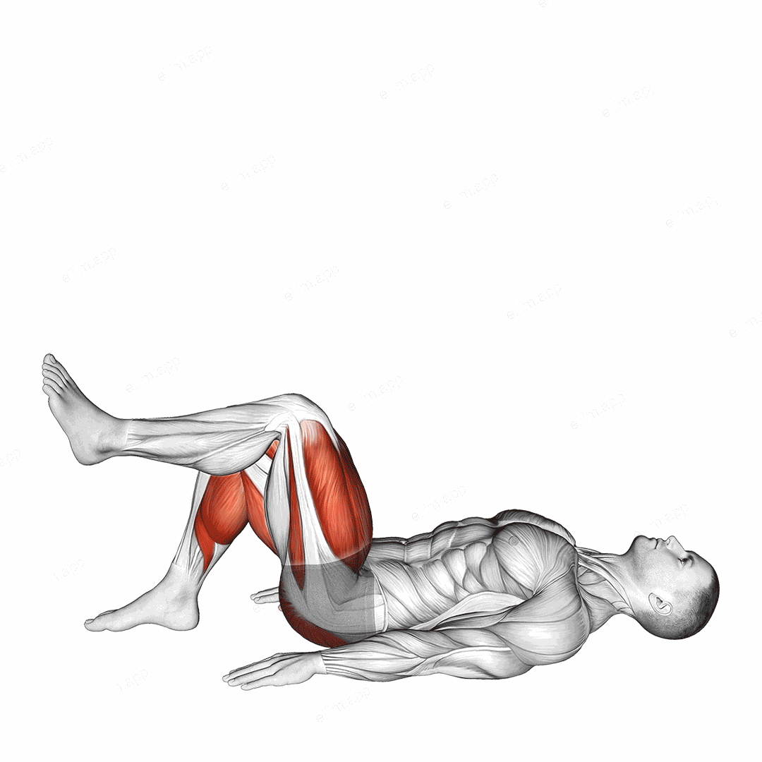 Single Leg Jumping Glute Bridge exercise targeting Plyometrics