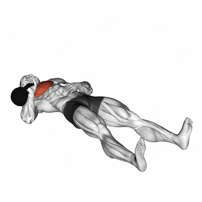 Kettlebell One Arm Floor Press exercise targeting Chest and Pectoralis Major Sternal Head