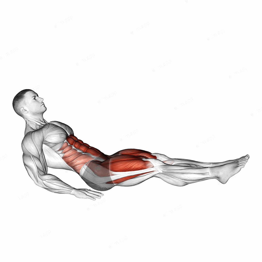 Seated In Out Leg Raise on Floor exercise targeting Iliopsoas and Quadriceps