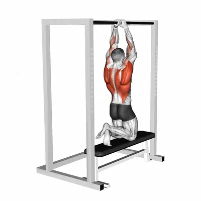 Assisted Commando Pull up exercise targeting Back and Waist