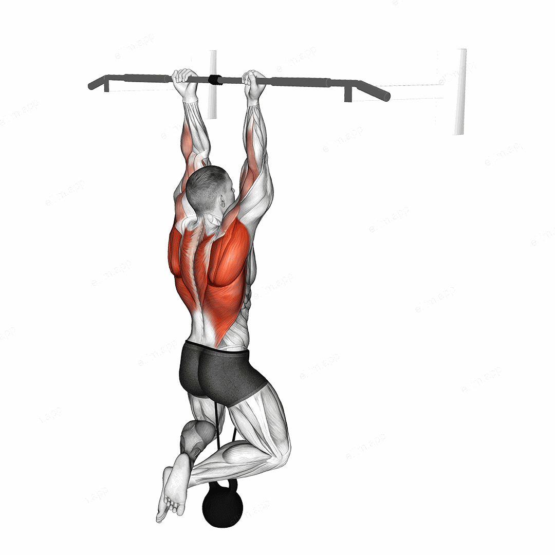 Band Resisted Chin-up exercise targeting Back