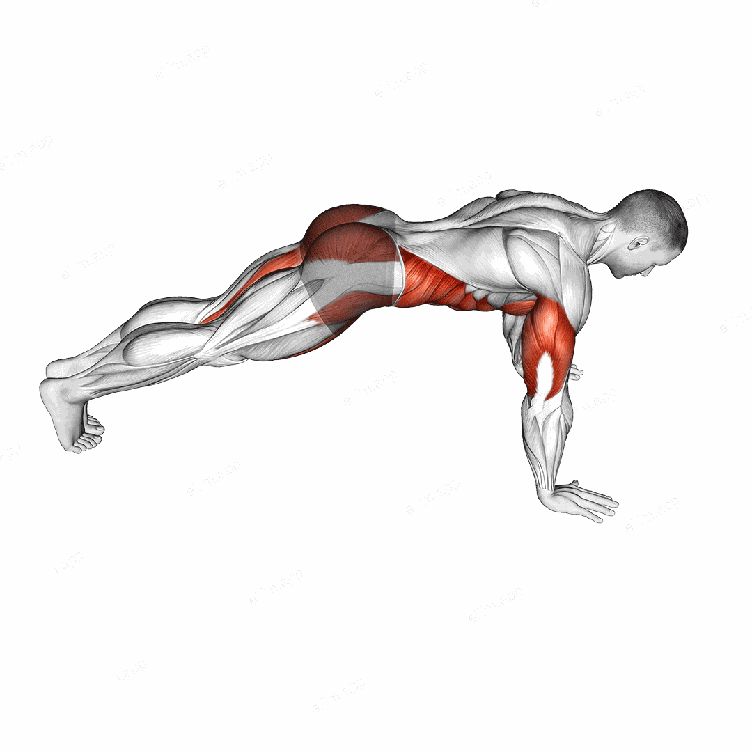 Cross Body Push-up exercise targeting Plyometrics