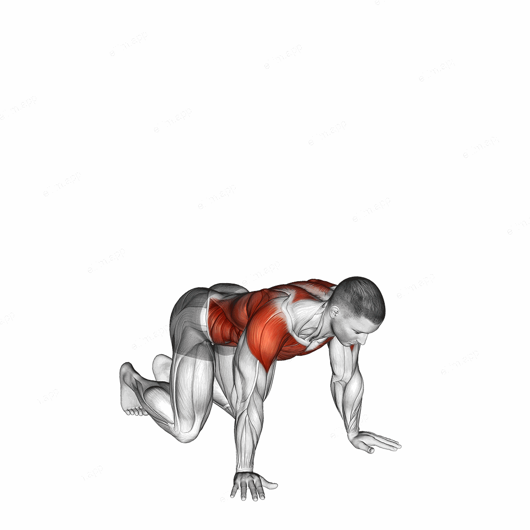 Push Through Reach exercise targeting Stretching