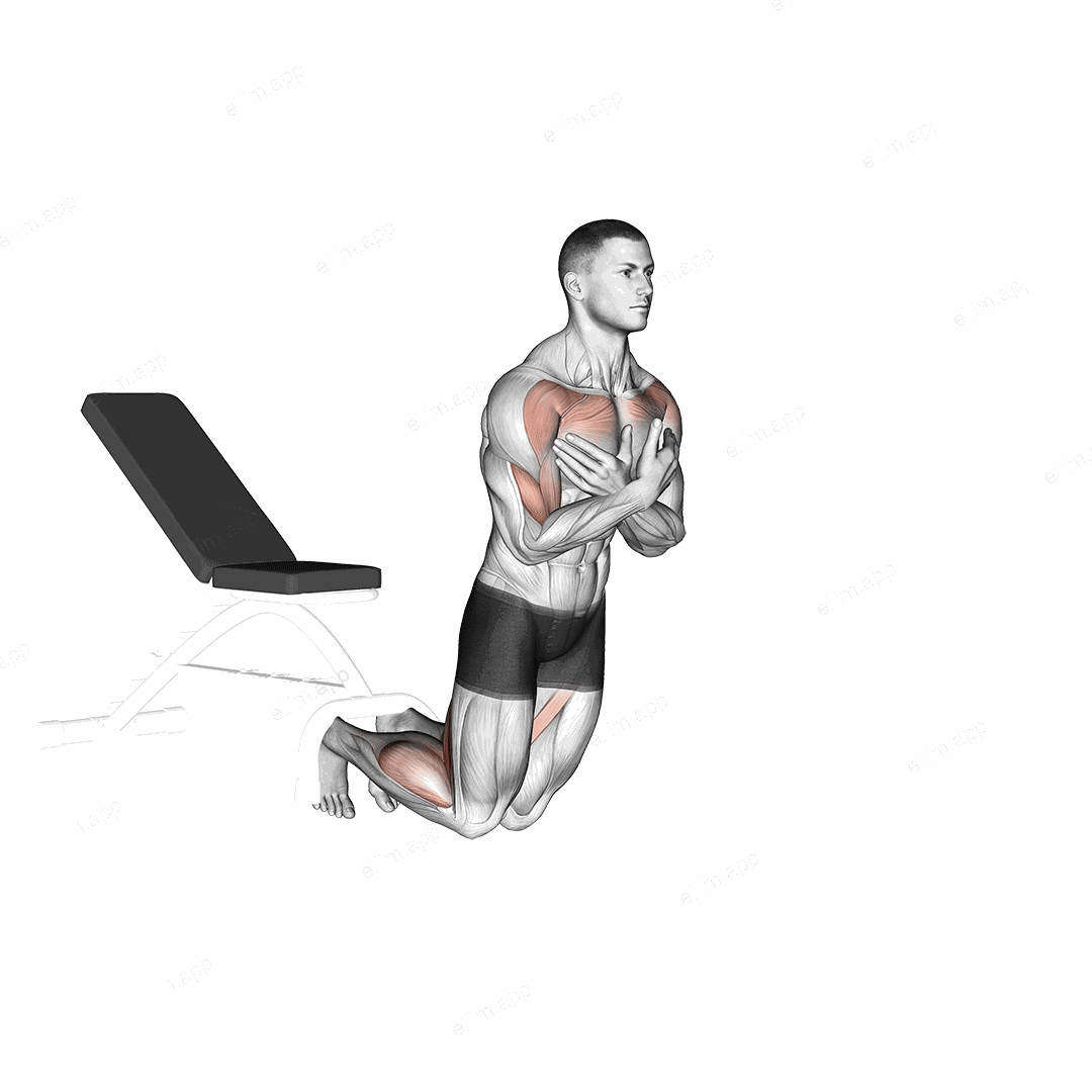 Self assisted Inverse Leg Curl (on floor) exercise targeting Thighs and Hamstrings