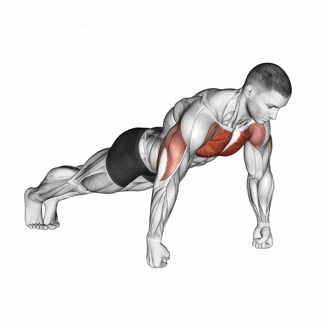 Knuckle Push-Up exercise targeting Chest