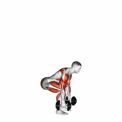 Dumbbell Clean and Press exercise targeting Weightlifting and Adductor Magnus