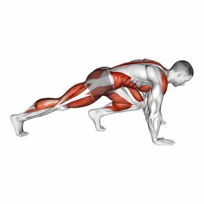 Mountain Climber Jump exercise targeting Plyometrics