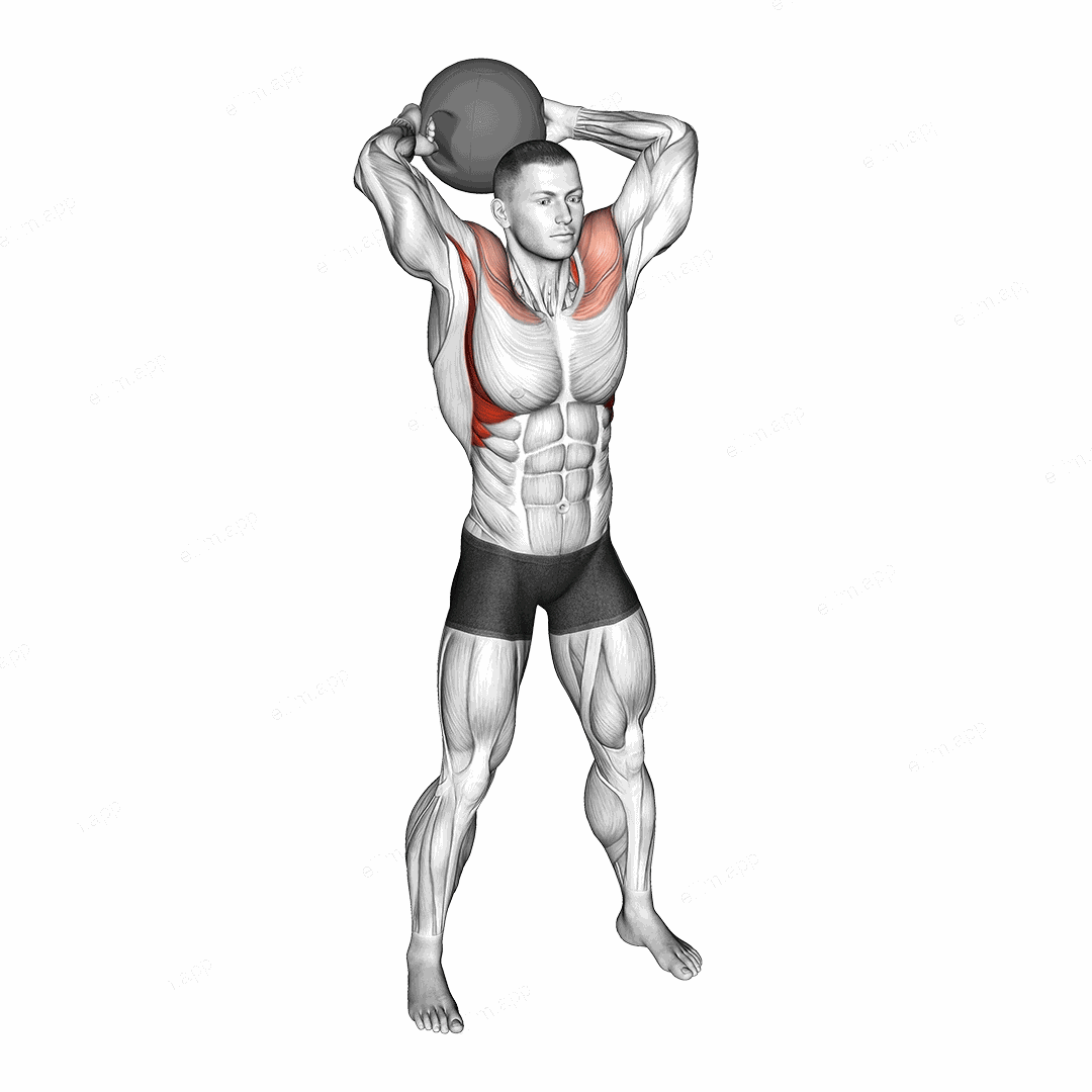 Medicine Ball Around Head Rotation exercise targeting Shoulders