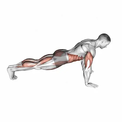 Push-up with Knee Drive exercise targeting Waist