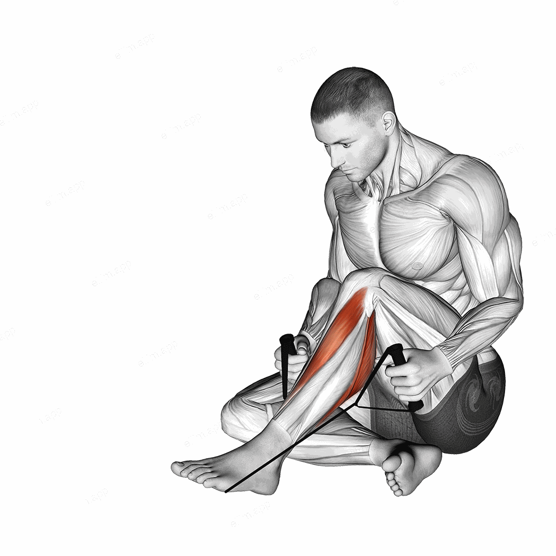 Posterior Tibialis Stretch exercise targeting Calves and Gastrocnemius