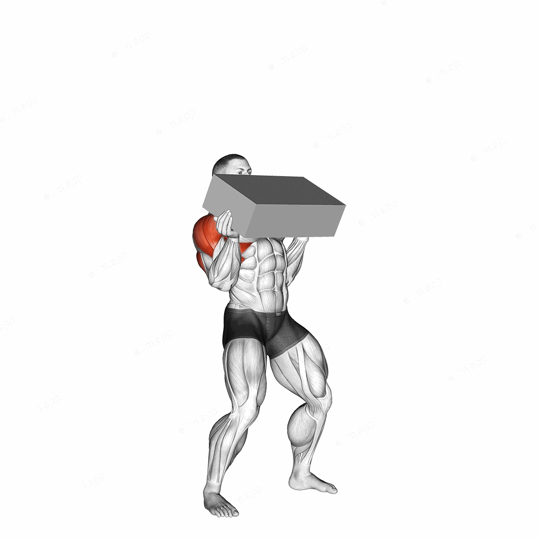 StrongMan Iron Block Press exercise targeting Shoulders
